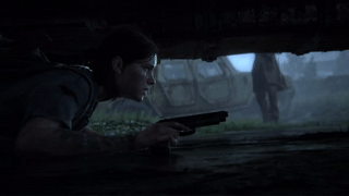 Gif Элли в засаде в The Last Of Us 2 (Живые обои игры)