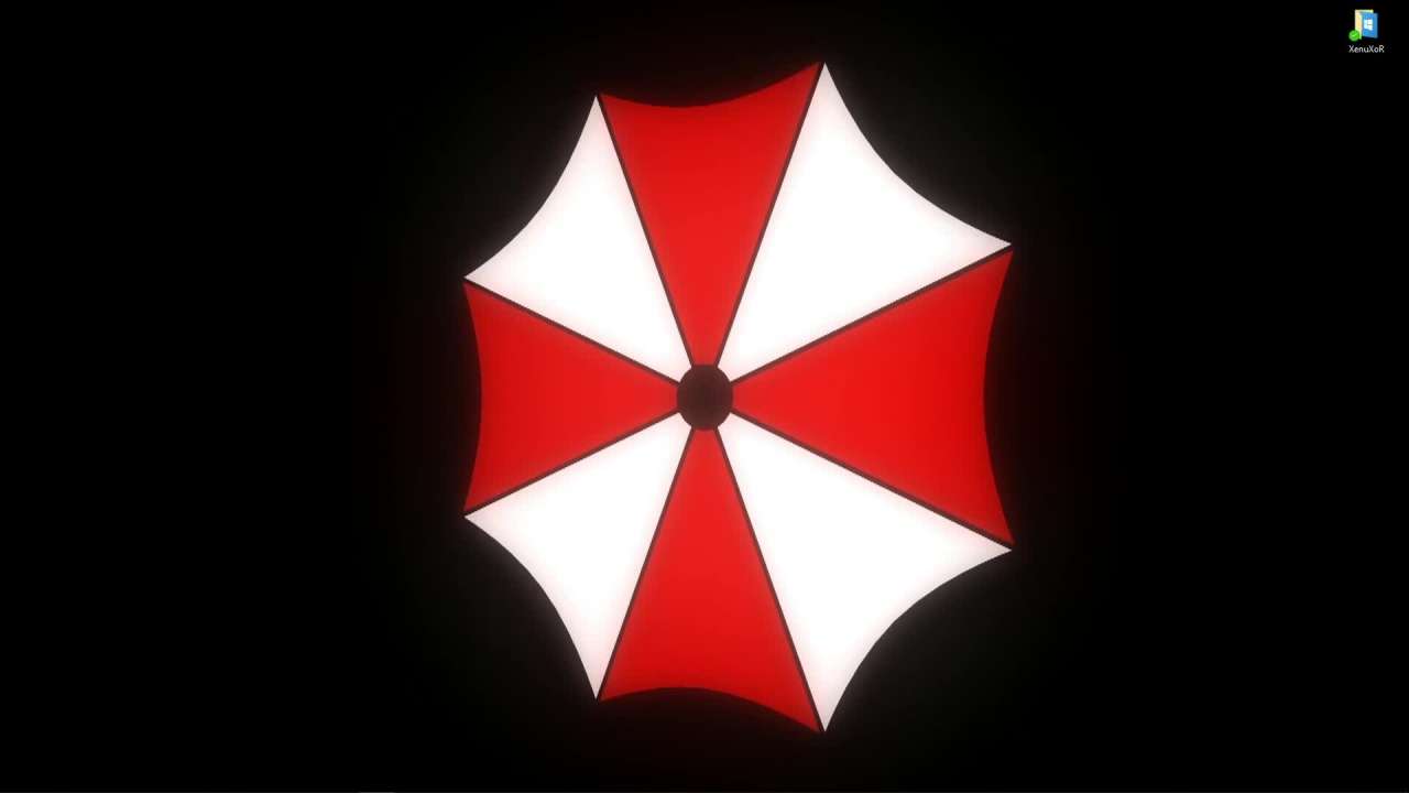 Video Umbrella Corporation logo on a black background-Resident Evil for Wallpaper Engine