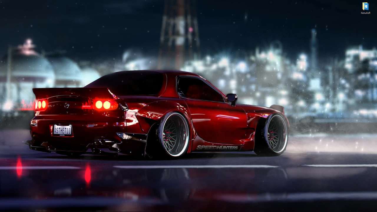 Видео Живые обои Красная Mazda RX-7