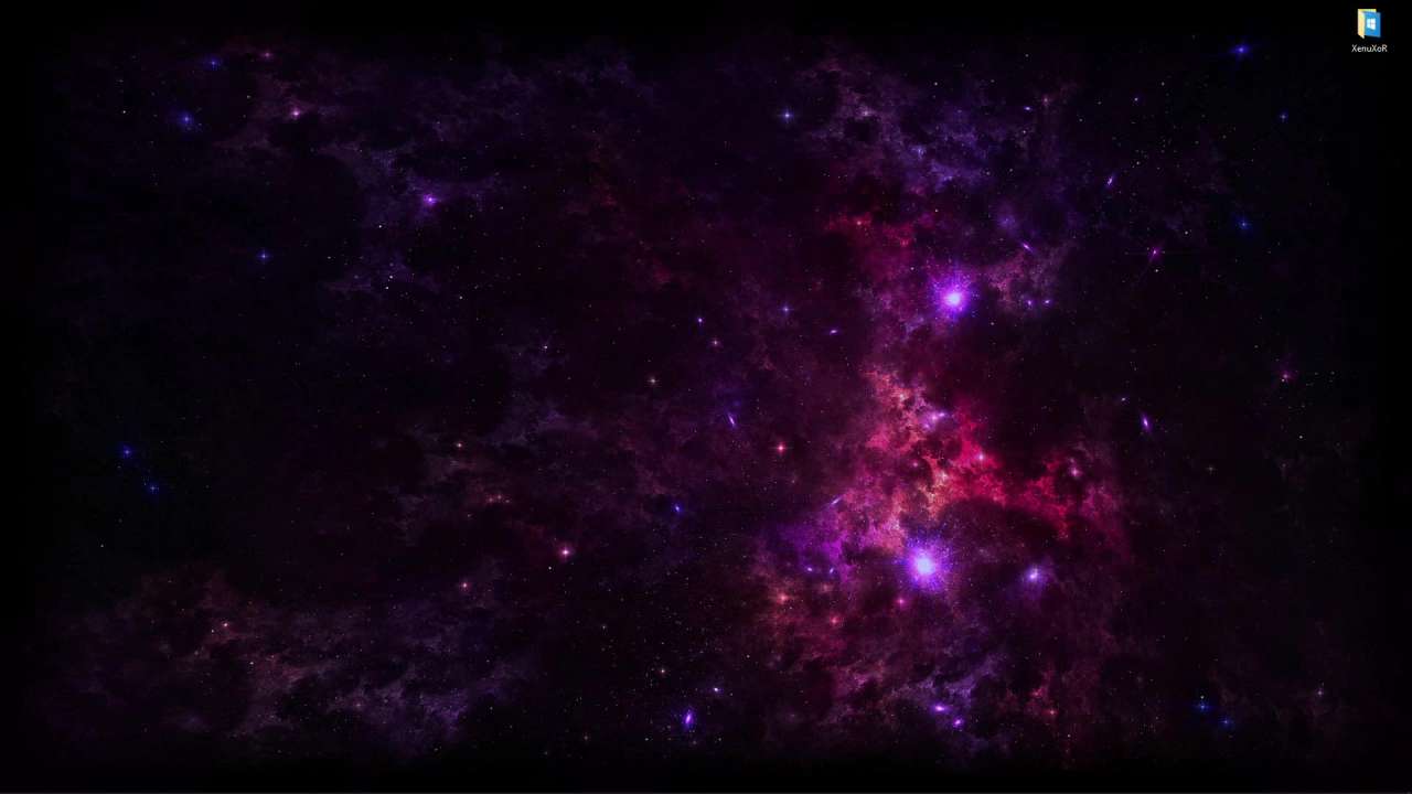 Видео Живые обои Фиолетовые звезды (космос)
