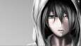 Crying Mikasa Ackerman from the anime Attack of the Titans
