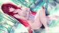 Girl Stingrays in Hot springs from anime Fate Grand Order