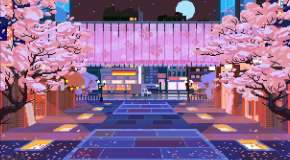 Пиксельная улочка в Японии