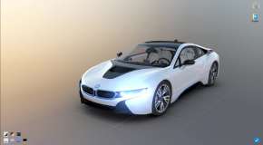 Интерактивная демонстрация автомобиля BMW i8 и его салона