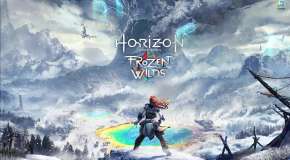 Элой и дымящий вулкан в Horizon Zero Dawn The Frozen Wilds