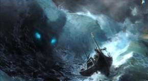 The sea serpent Ermungand from Norse mythology