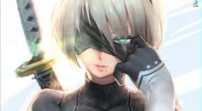 Android 2B removes the blindfold from Nier Automata