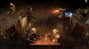 Geralt and Ciri are playing the Card game Gwint